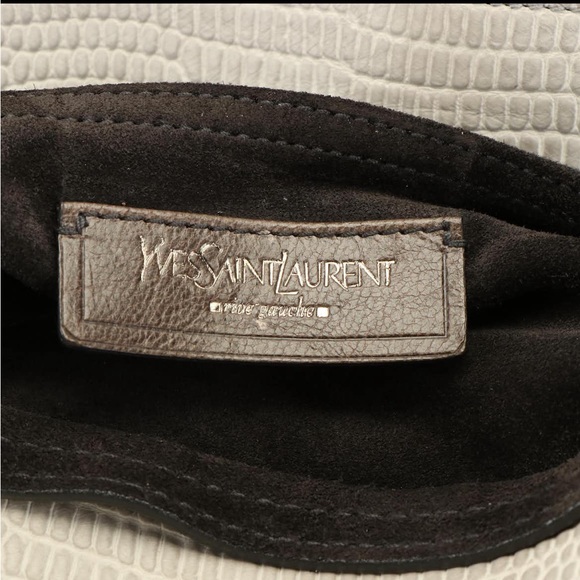 Yves Saint Laurent Muse Handbag in Lizard Embossed Leather and Suede - Picture 3 of 6